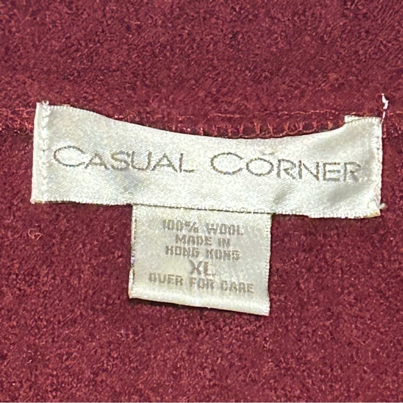 Casual Corner Wool Long Coat with Buttons - XL - Picture 7 of 9